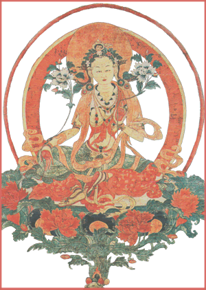 Tara, painting, from Tibet